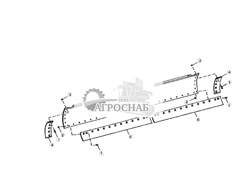 Отвал (13 футов x 27 дюймов x 1 дюйм), режущие кромки (34 дюйма x 8 дюймов) с крепежными деталями 58 дюйма - ST3671 540.jpg